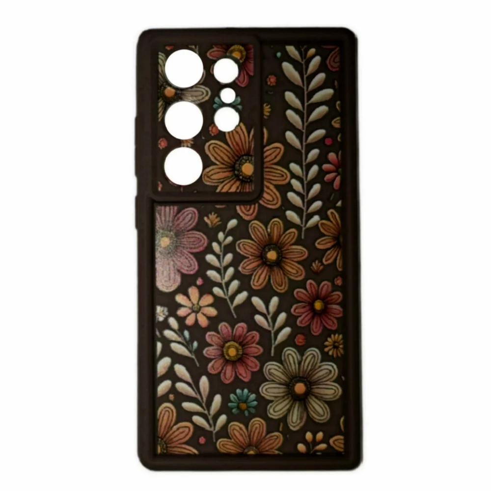 Silicone Case - Samsung Galaxy S24 Ultra - Fall Floral - NEW